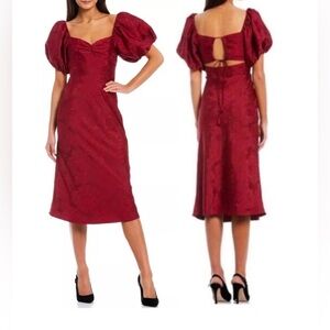 Sachin & Babi x Dillard’s Floral Jacquard Midi Dress Size 8 NWT